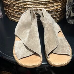Women's Born Taupe Suede Sandals